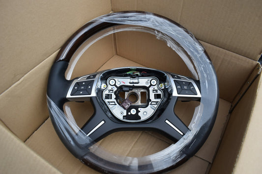 Original Mercedes Lenkrad Holzlenkrad Leder Lederlenkrad Holz w166 166 x166