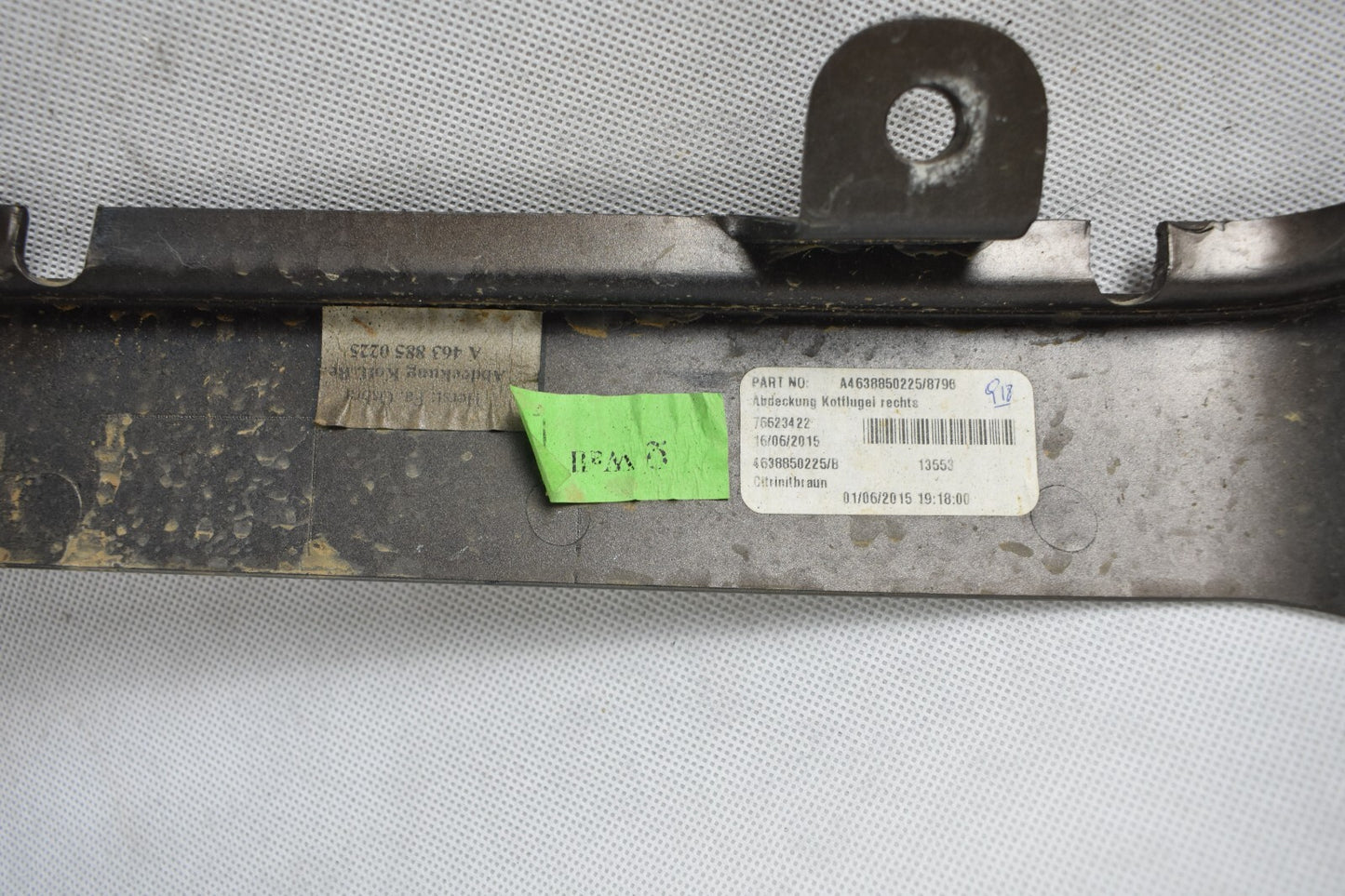 Original Mercedes G Klasse w463 Kotflügel Abdeckung rechts a4638850225