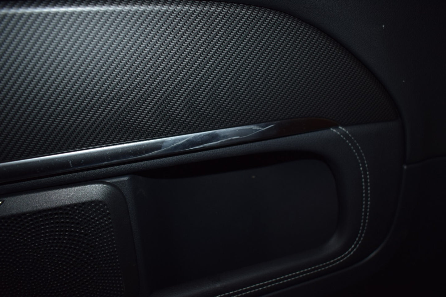 Original Mercedes w447 Vito Türverkleidung für Schiebetür links Carbon Design