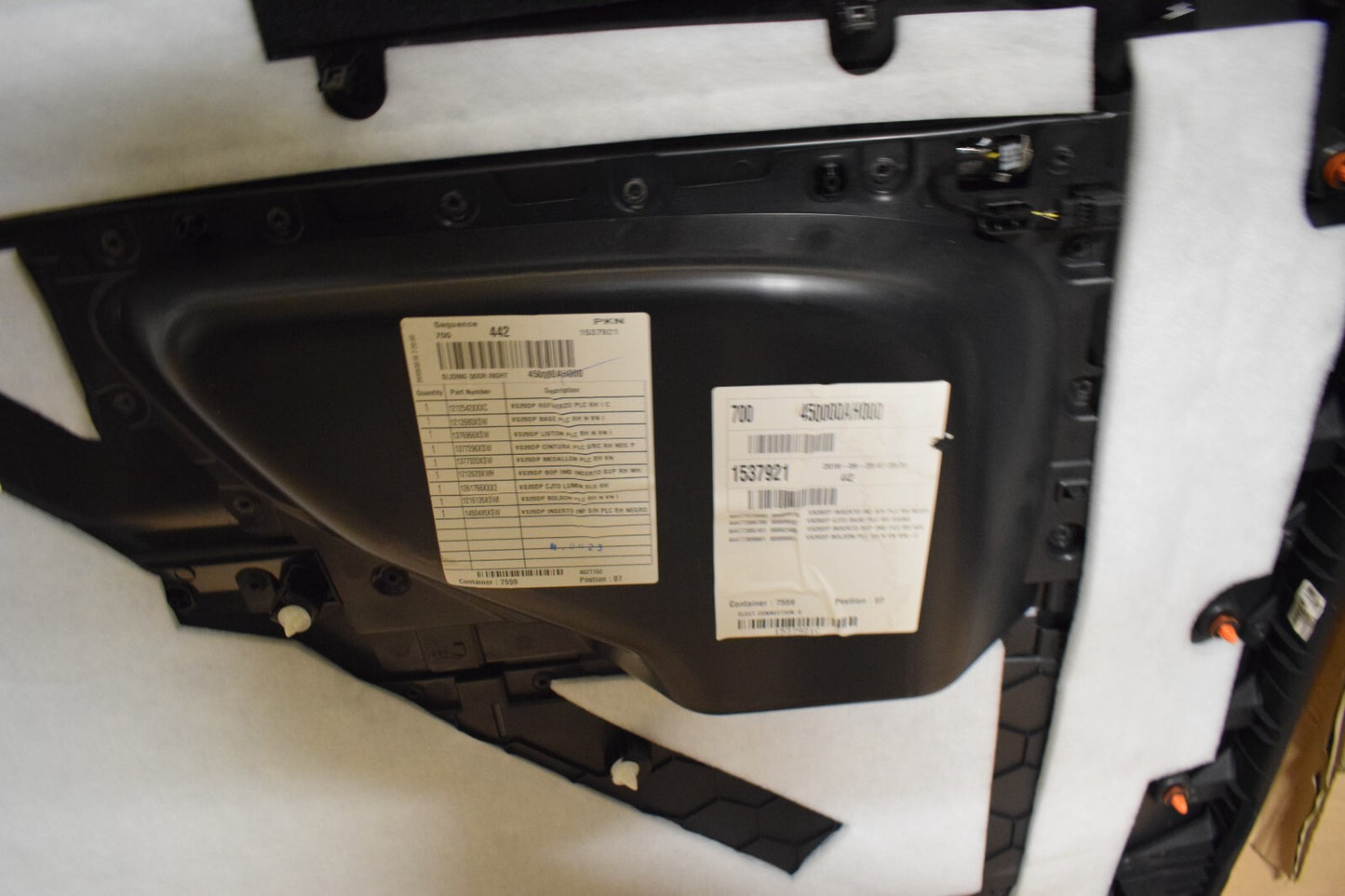 Original Mercedes w447 Vito Türverkleidung für Schiebetür rechts oben unten