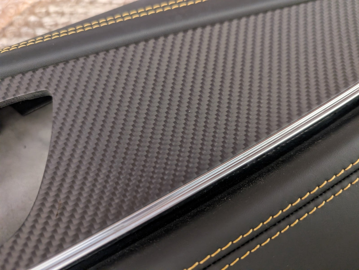 4x Mercedes X290 GT 63 Türverkleidungen Satz Türpappen Carbon Matt