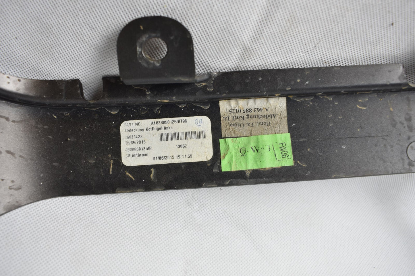 Original Mercedes G Klasse w463 Kotflügel Abdeckung links a4638850125