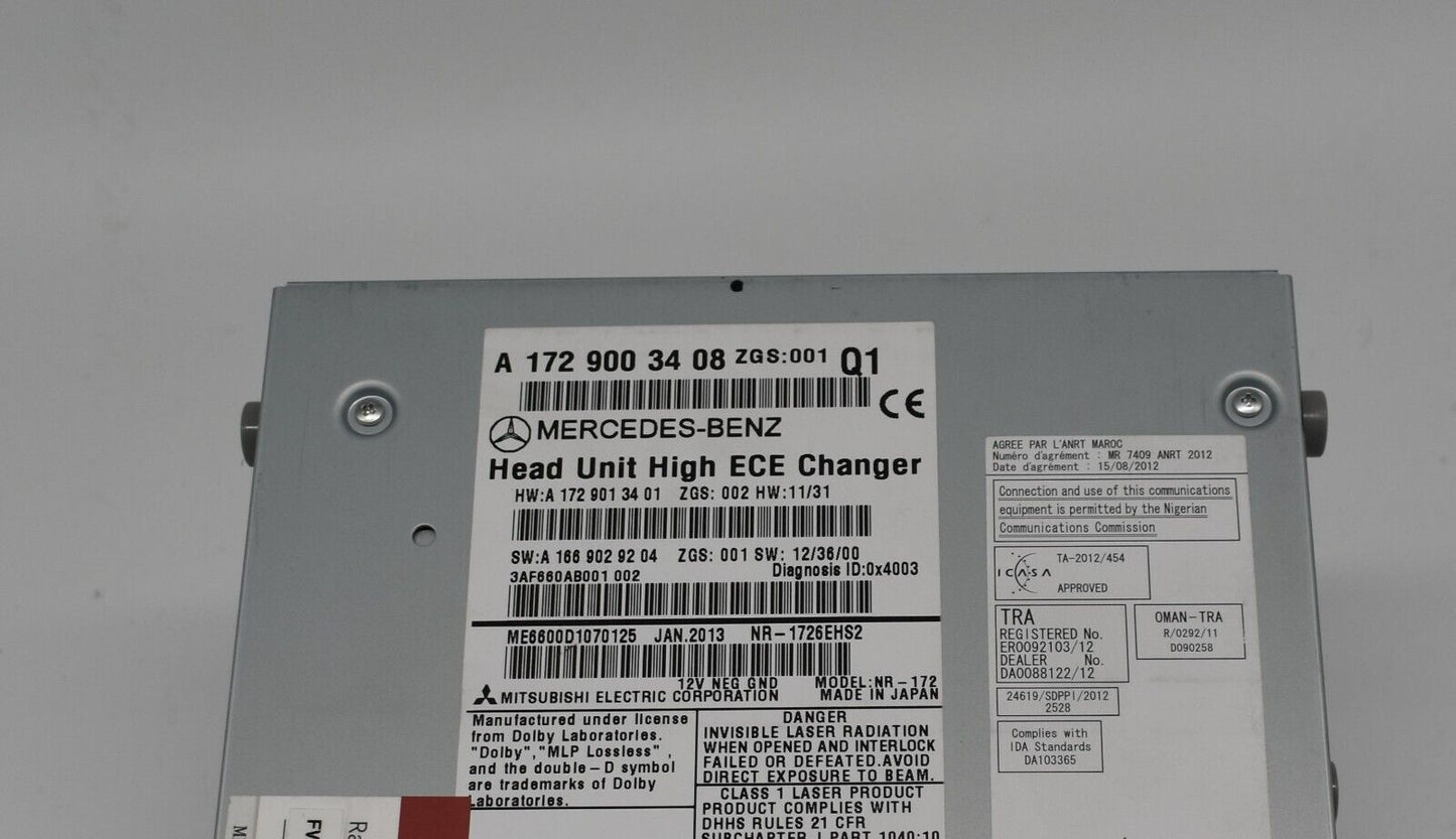 Original Mercedes R172 SLK Comand a1729003408 Navigationssystem DVD Wechsler
