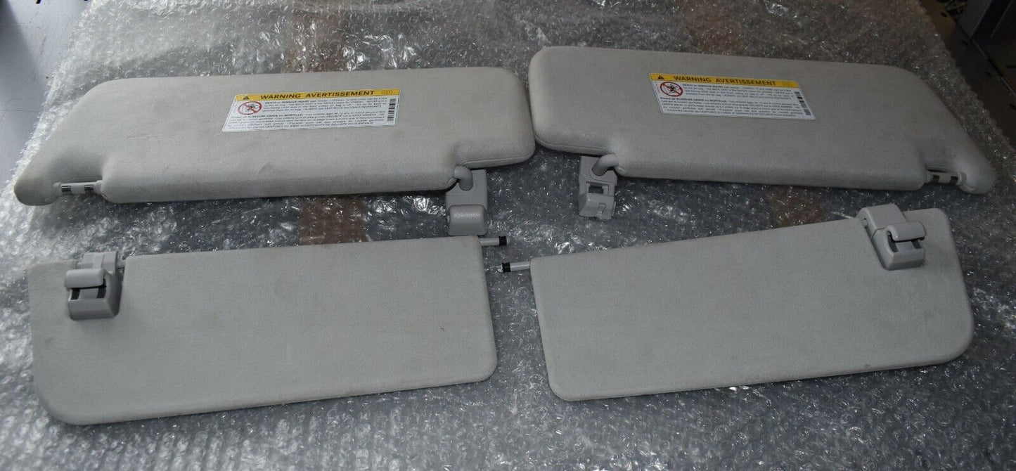 Original Mercedes Sonnenblende Paar Maybach Alcantara Grau w222 S Klasse 4 Teile
