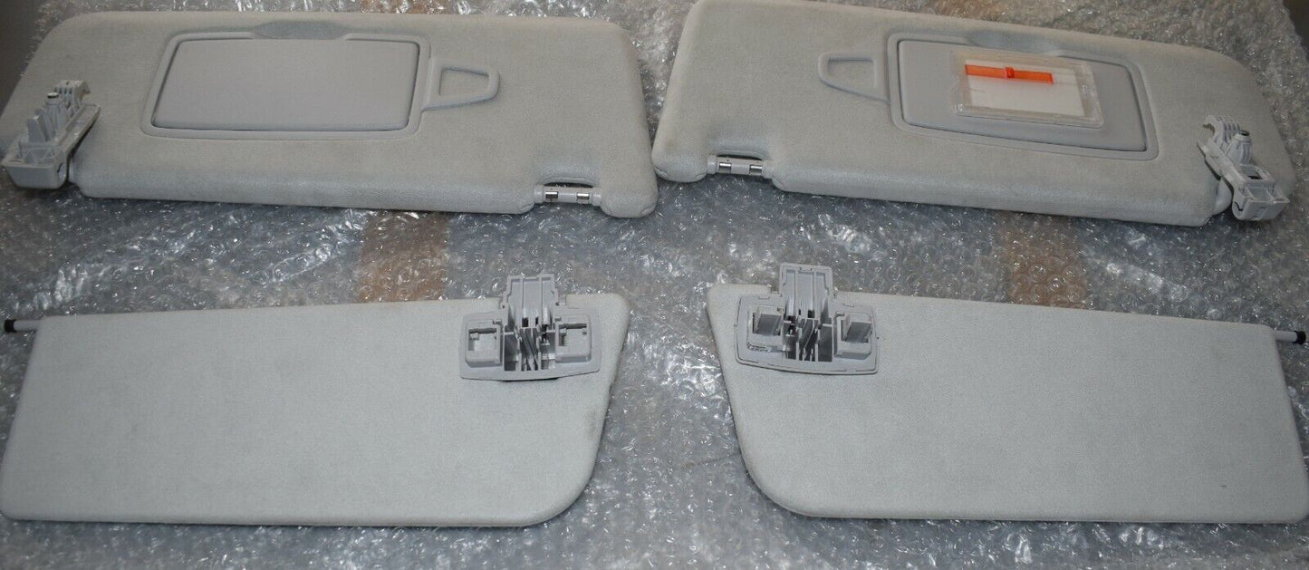 Original Mercedes Sonnenblende Paar Maybach Alcantara Grau w222 S Klasse 4 Teile