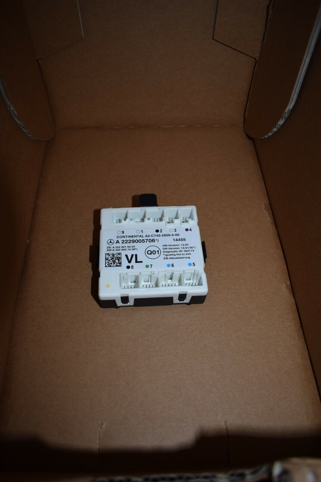 Original Mercedes w222 222 S-Klasse Türsteuergerät a2229005706 Steuergerät