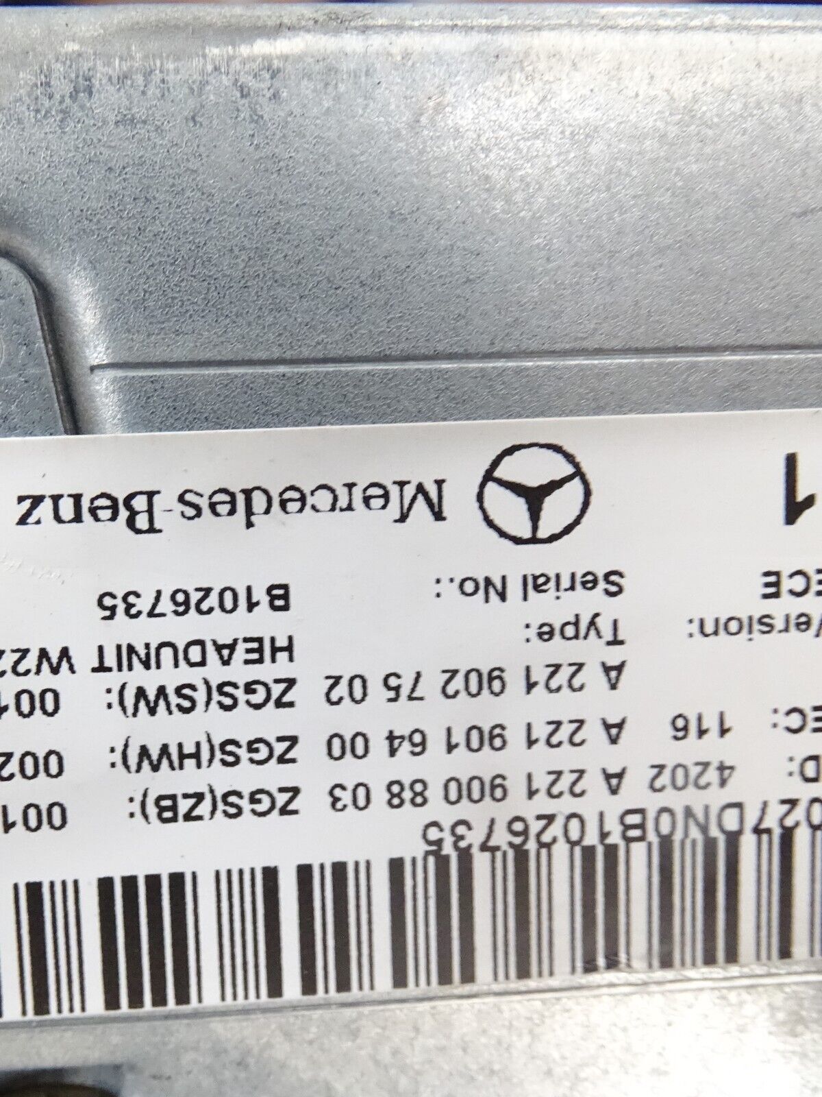 Mercedes W221 Headunit Comand DVD-Wechsler Navi a 2219008803 A 2219016400 s