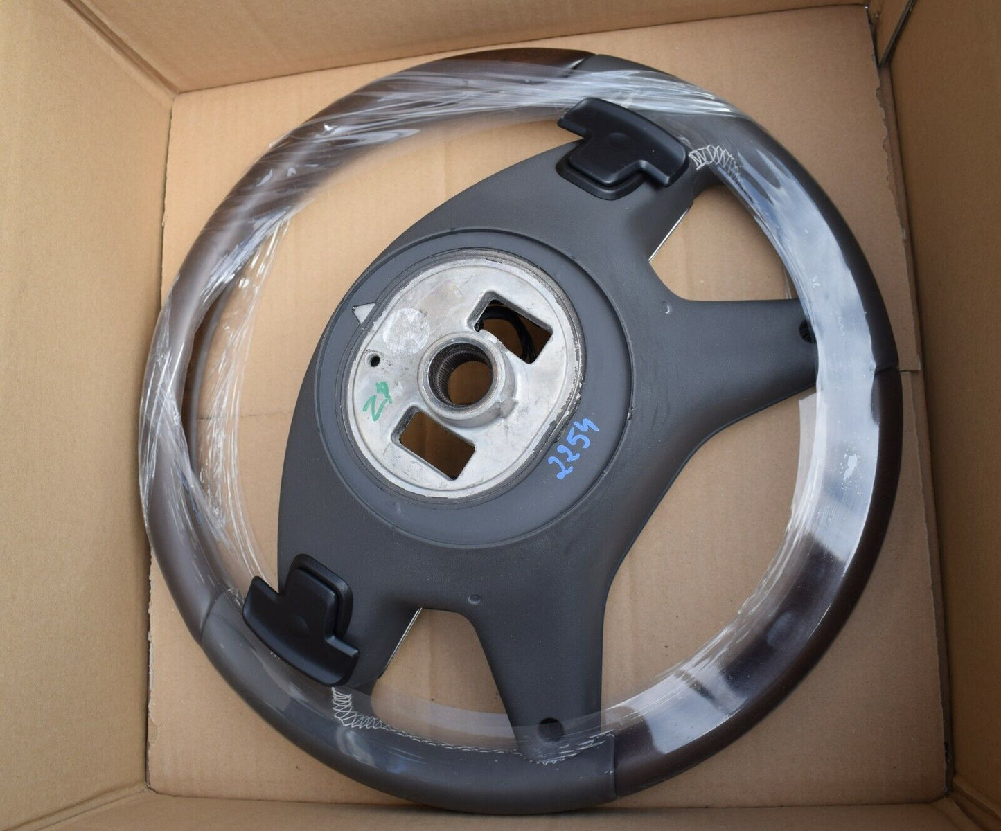Original Mercedes w166 Holzlenkrad GL ML A1664600118 7J14 basaltgrau dunkel Holz