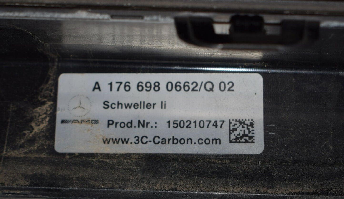 Original Mercedes Carbon Leiste Seitenschweller w176 176 A Klasse Links AMG