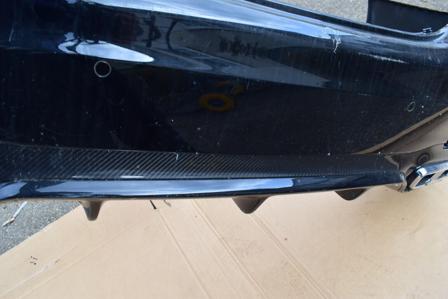 Original Mercedes w213 E Klasse 63 AMG Stoßstange hinten Carbon