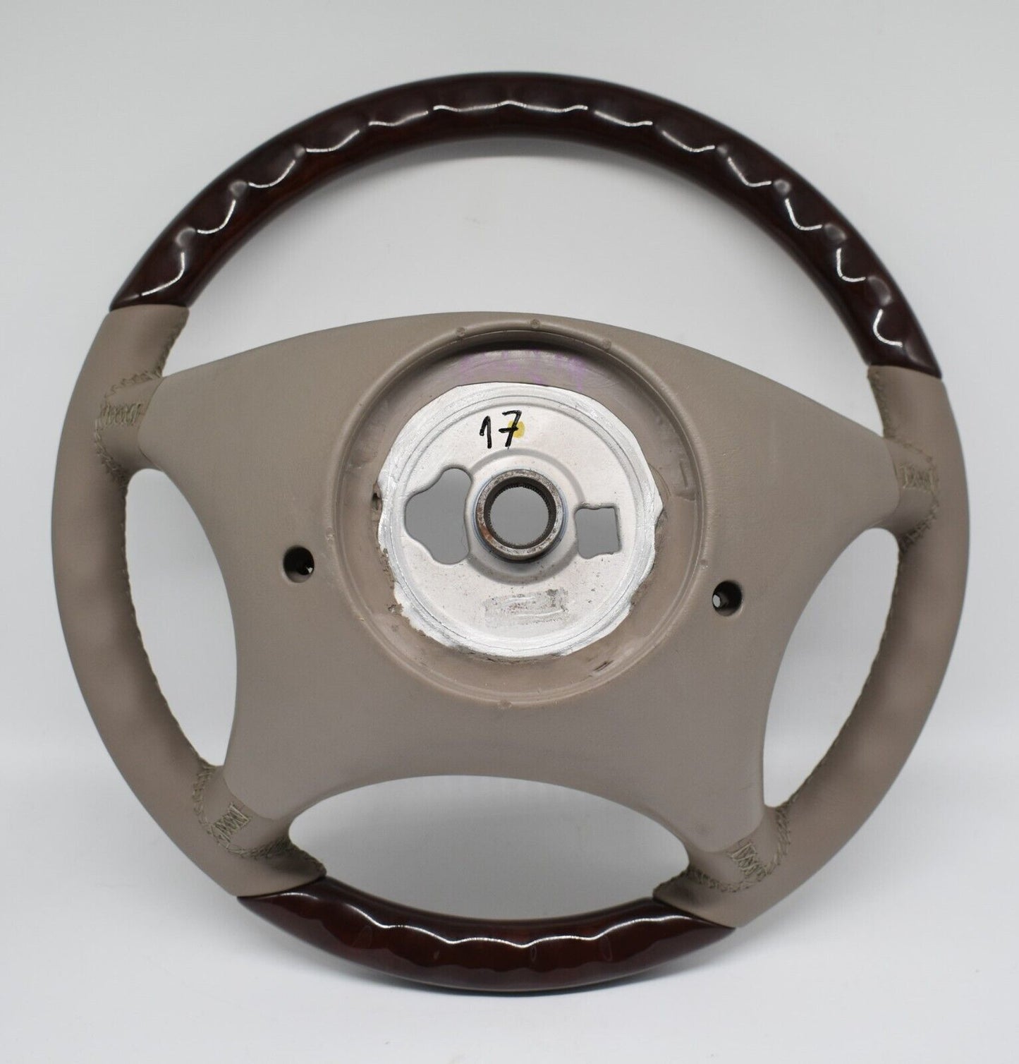 Original Mercedes Holzlenkrad w220 Leder Stone Wurzelnuss a2204601203