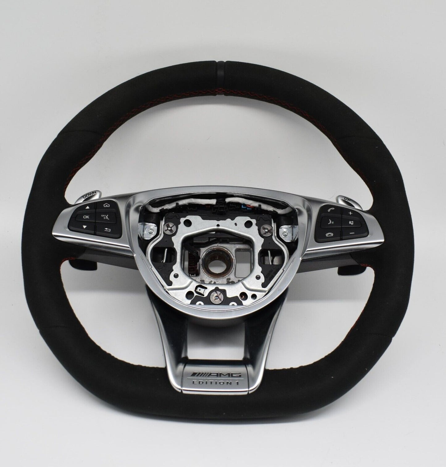 Mercedes Lenkrad AMG Lenkrad GT c190 Alcantara a1904600600 Alcantara Rot Spur