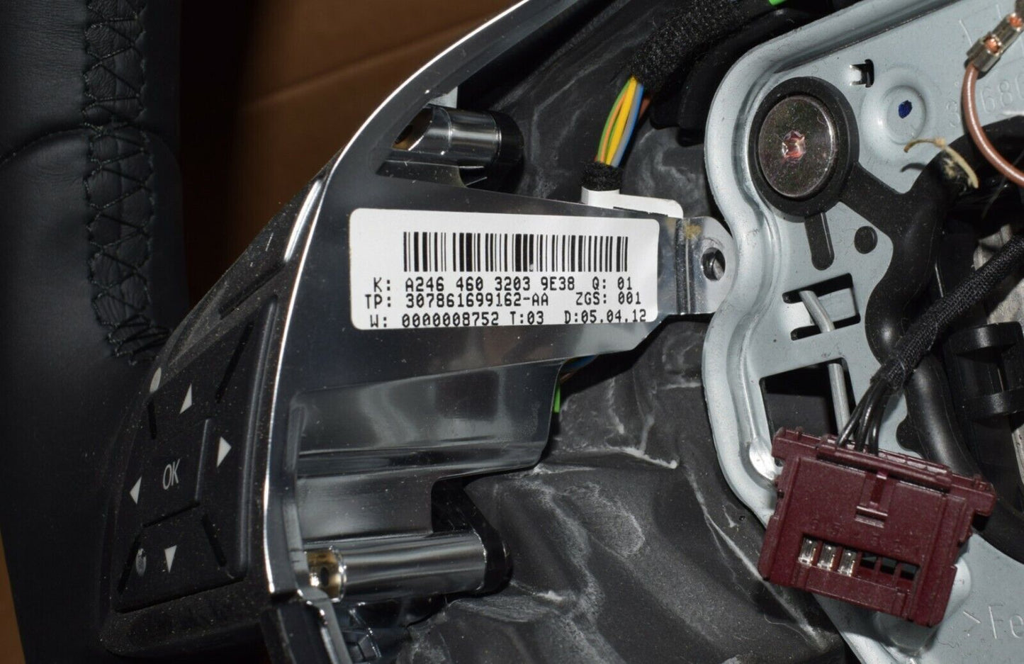 Original Mercedes Lederlenkrad B Klasse w246 a2464603203 schwarz Leder Lenkrad