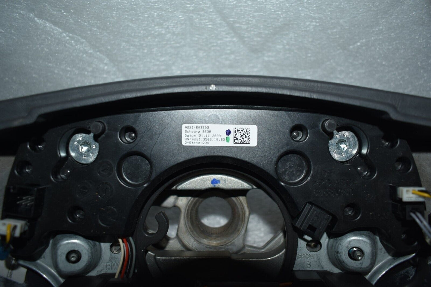 Mercedes S klasse W221 W216 CL Holzlenkrad a 2214603503 Lenkrad heizbar Pappel