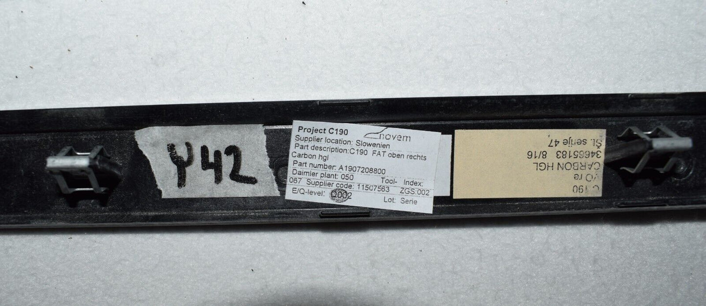 Original Mercedes GT C190 Carbon Zierleiste Tür rechts links a1907208800