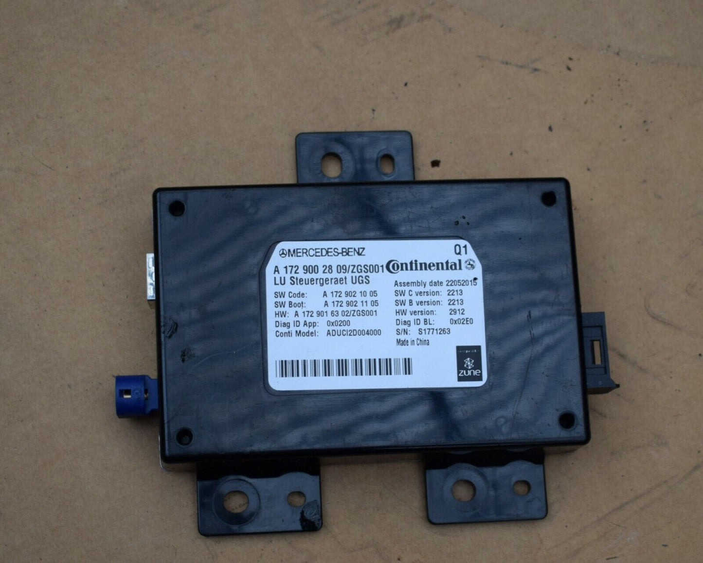 Original Mercedes Steuergerät w172 A1729002809