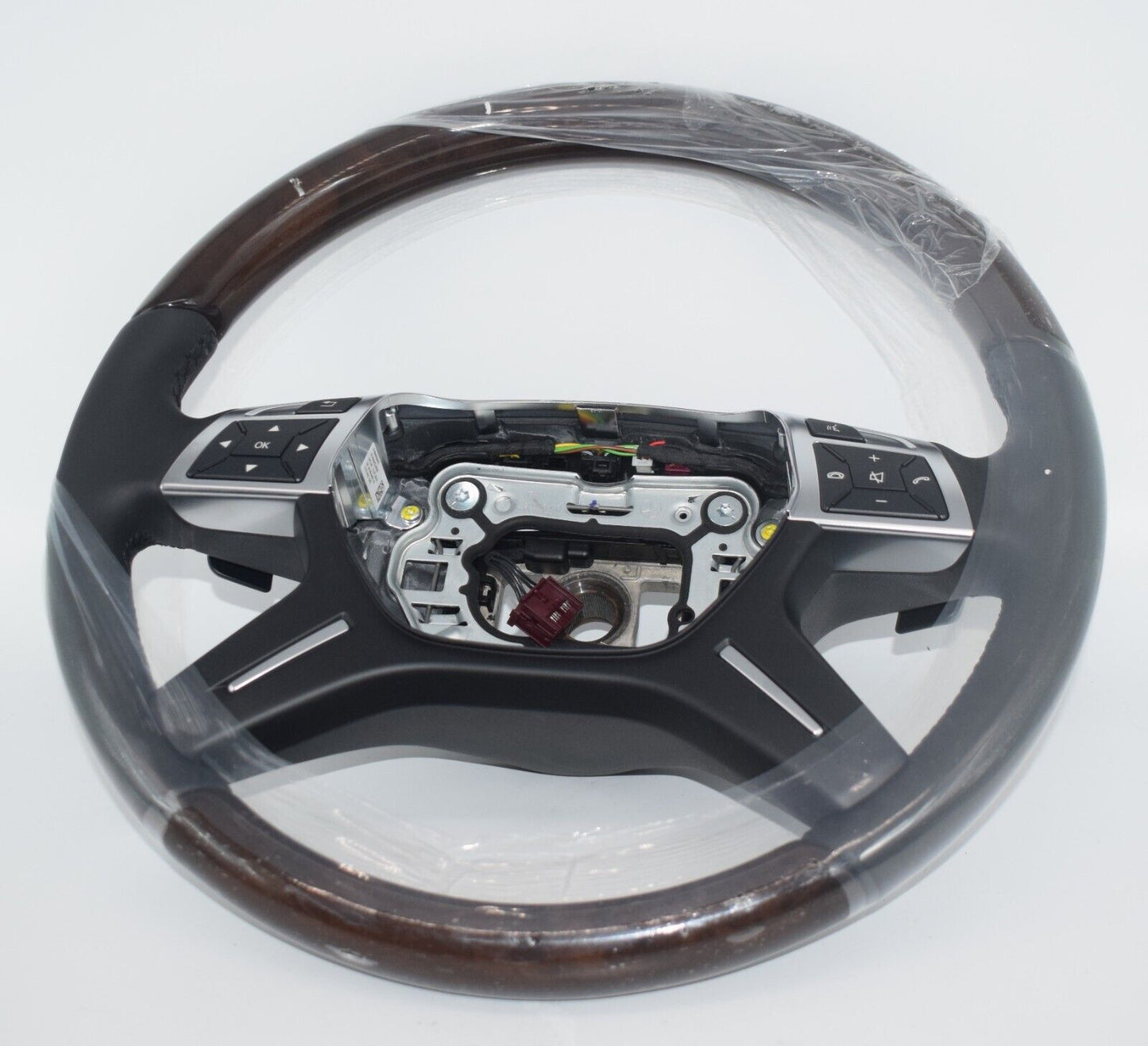 Original Mercedes w166 Holzlenkrad GL ML A1664609403 schwarz Holz Kratze