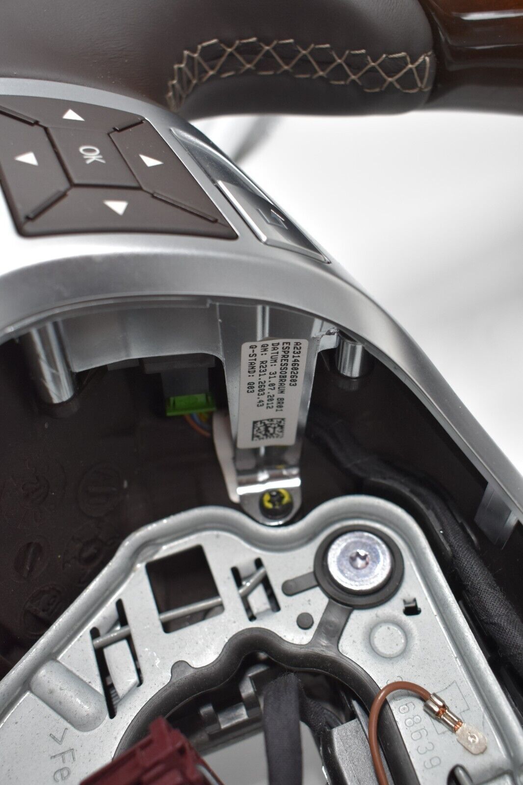 Original Mercedes Holzlenkrad wR231 SL a2314602603 Espressobraun Spurassistent