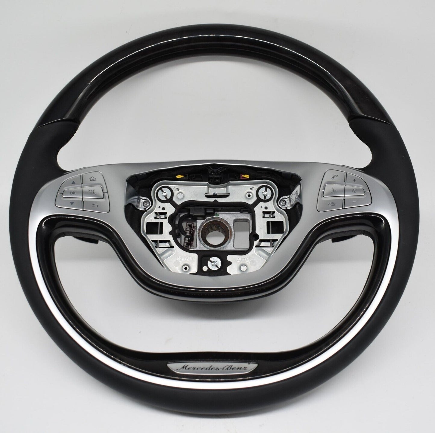 Original Mercedes Holzlenkrad w222 S Spurassistent schwarz a2224605103 Pappel