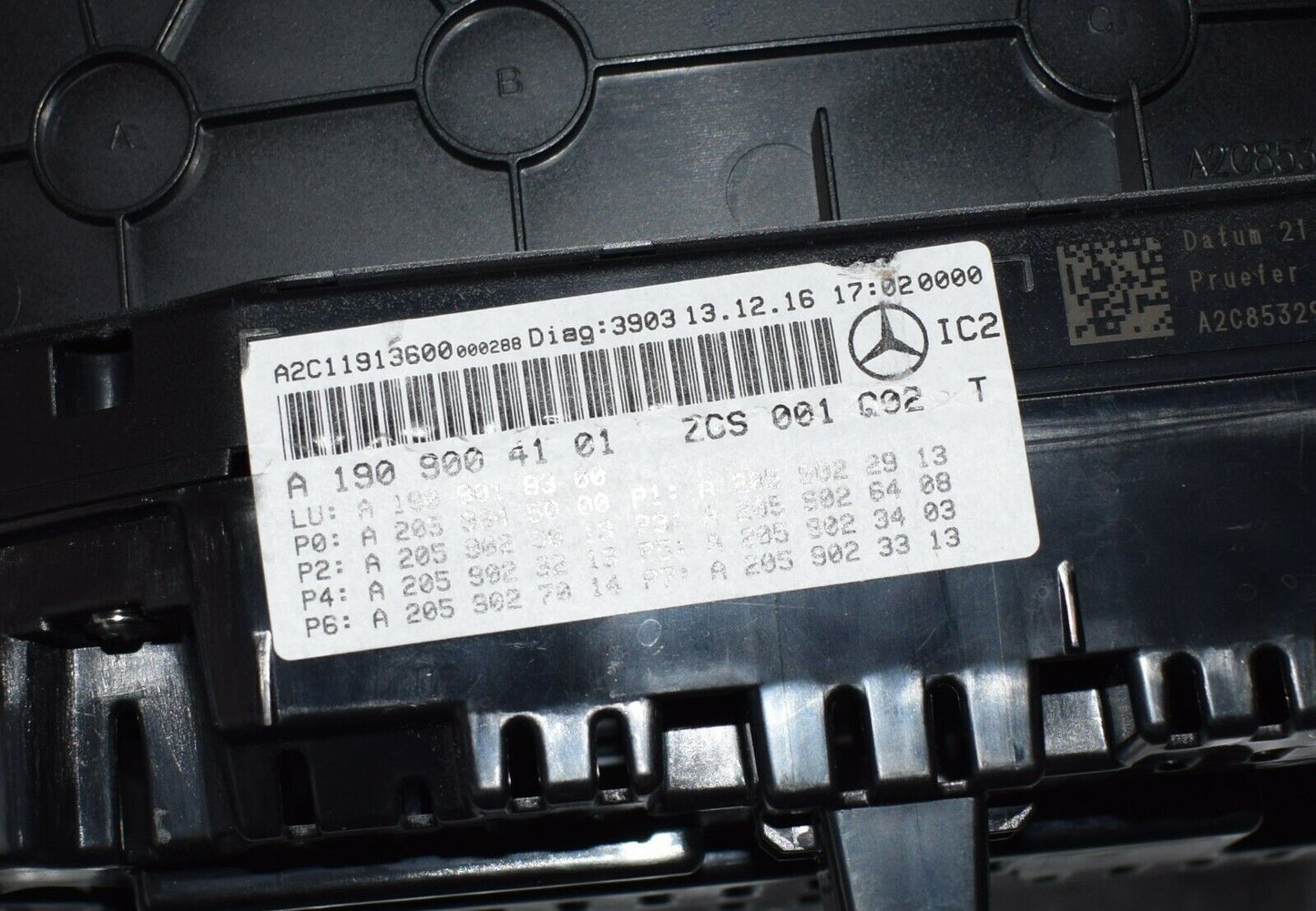 Original Mercedes w190 GT GTR Tacho AMG a1909004101 a1909006602
