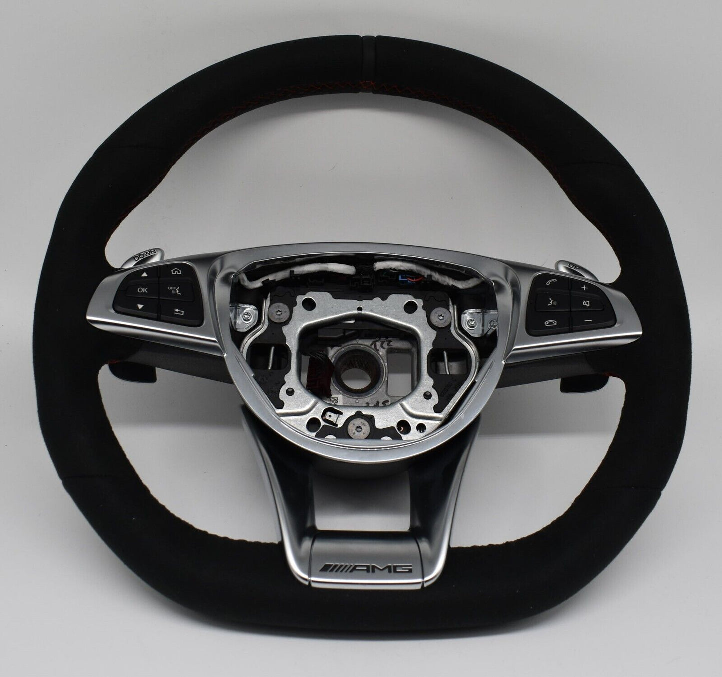 Mercedes Lenkrad AMG Lenkrad GT c190 Alcantara a1904600703 Alcantara Rot Spur