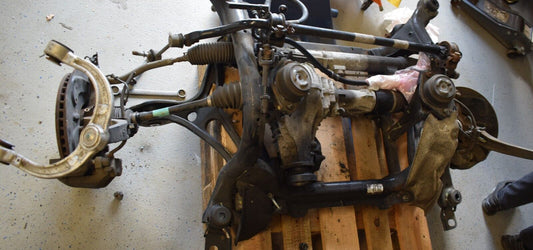 Original Mercedes R Klasse w251 Vorderachse Komplett mit Lenkgetriebe