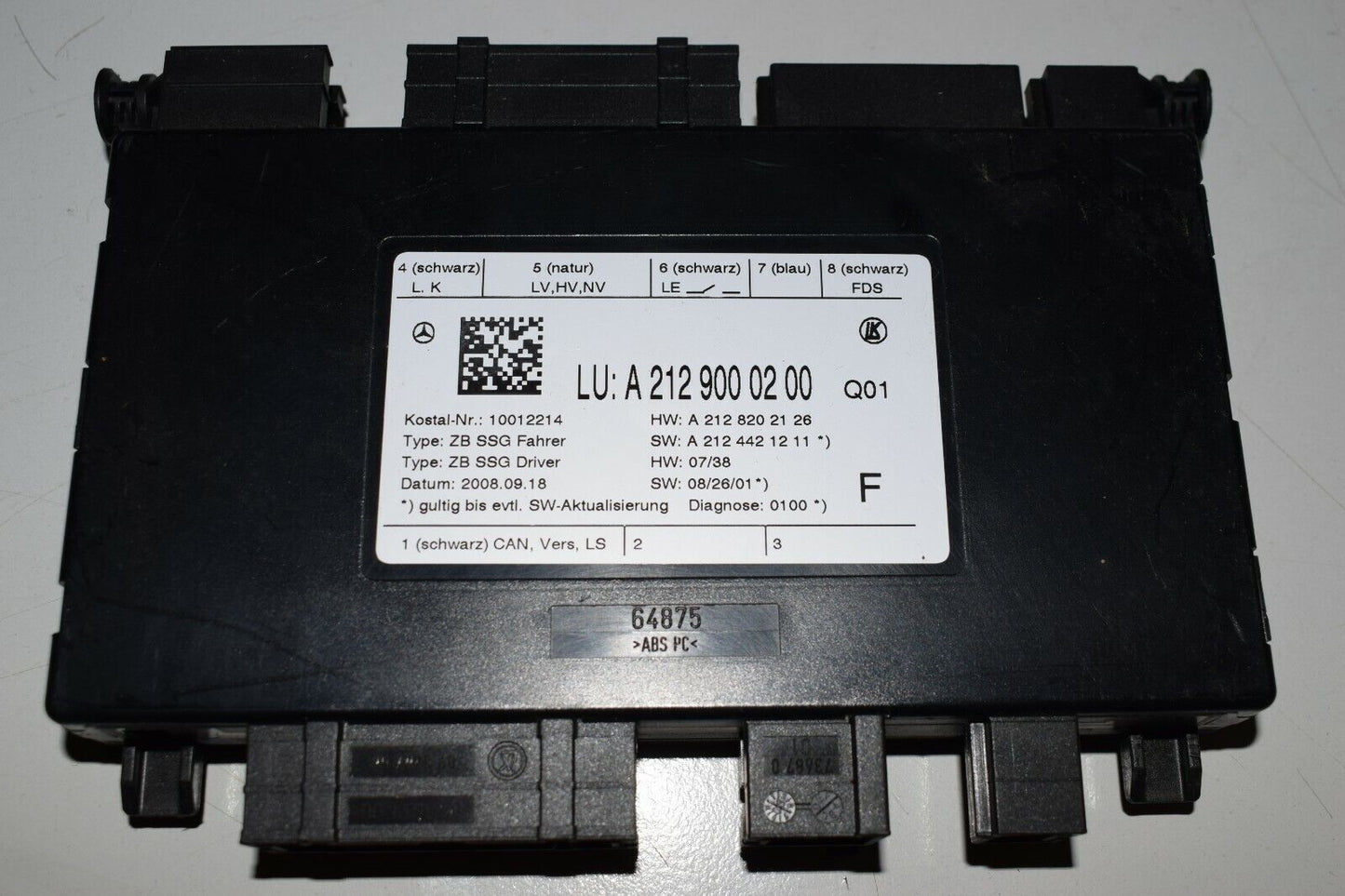 Original Mercedes Sitzsteuergerät Sitz Steuergerät A2129000200