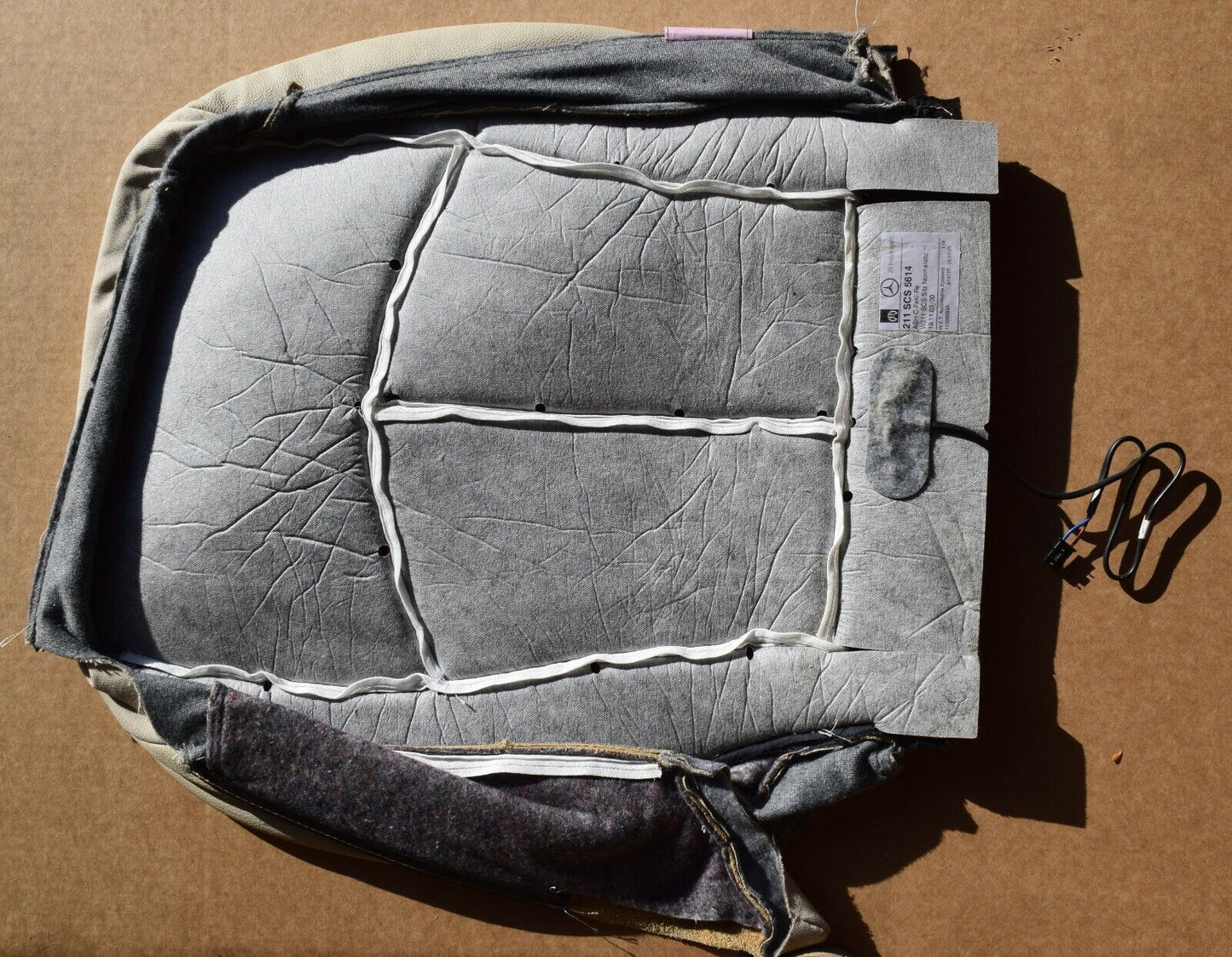 Original Mercedes w211 E Klasse Sitzbezug Sitzfläche mit Sitzheizung