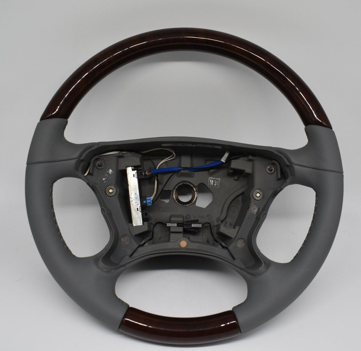 Original Mercedes R230 SL Holzlenkrad a2304601203 7F07 heizbar Alpacagrau