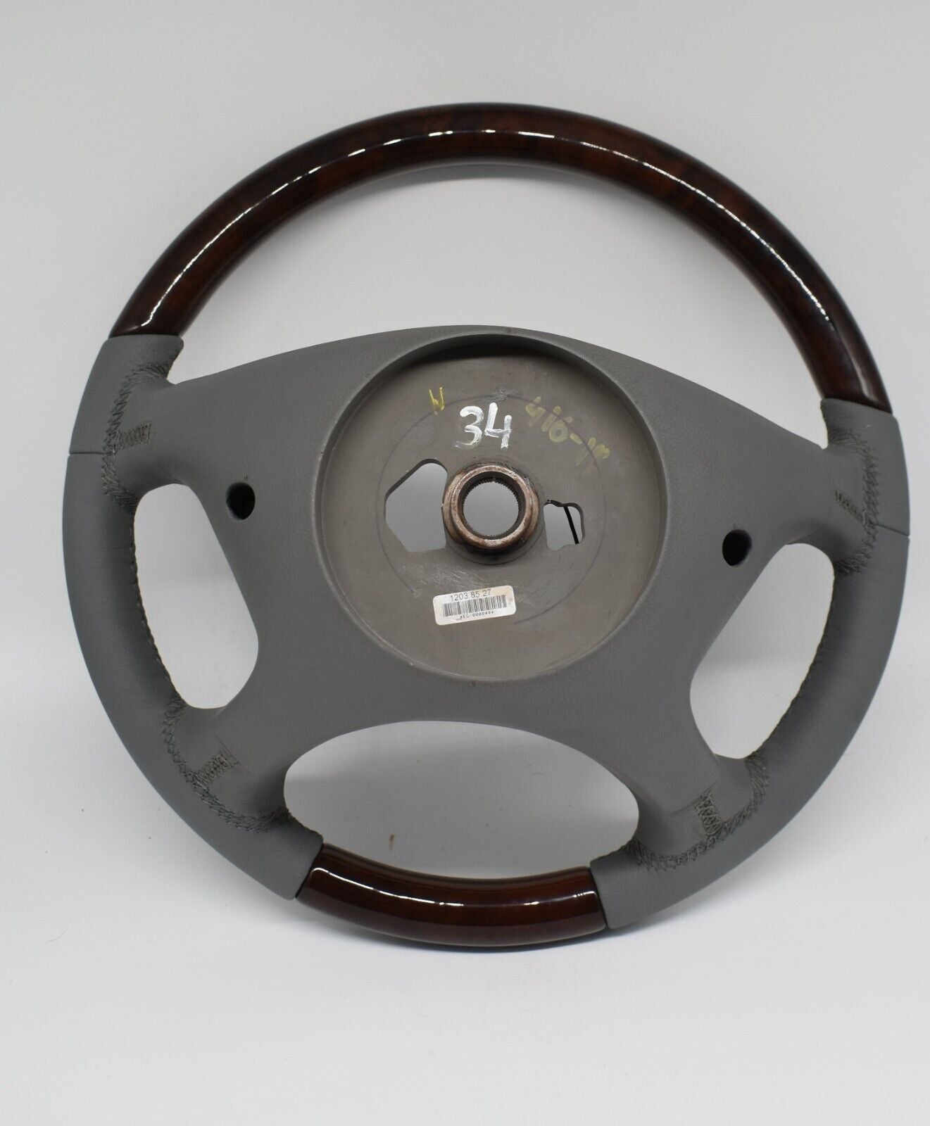 Original Mercedes R230 SL Holzlenkrad a2304601203 7F07 heizbar Alpacagrau
