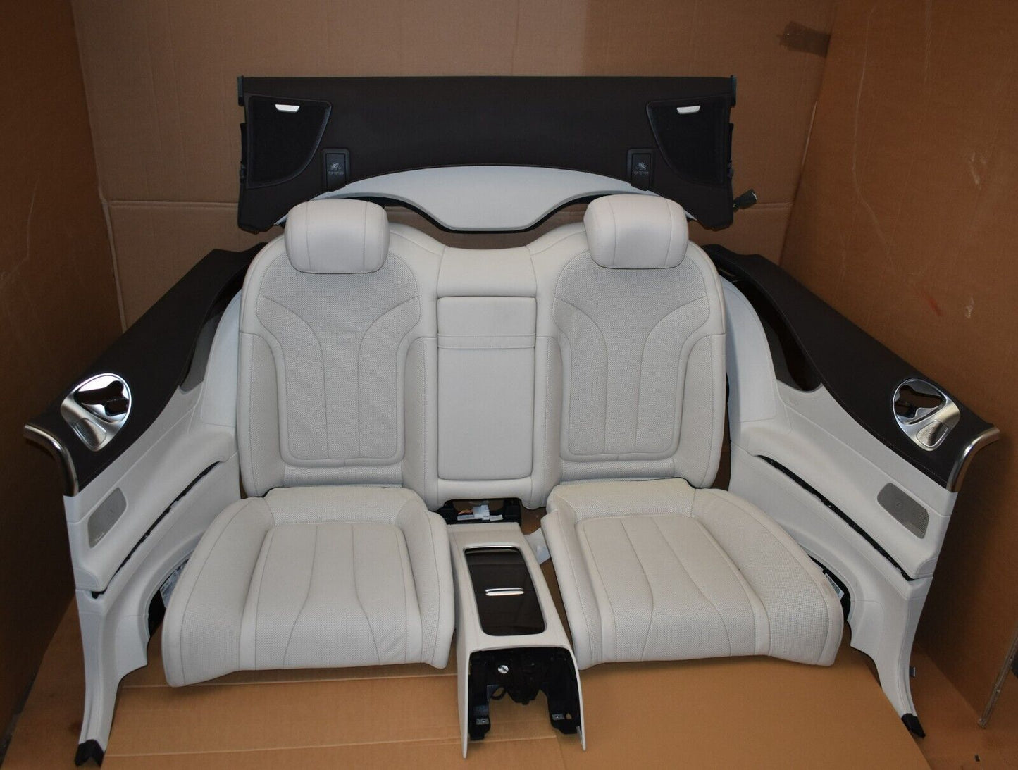 Original Mercedes w217 S Coupe Innenausstattung Sitze vorne hinten weiß Leder