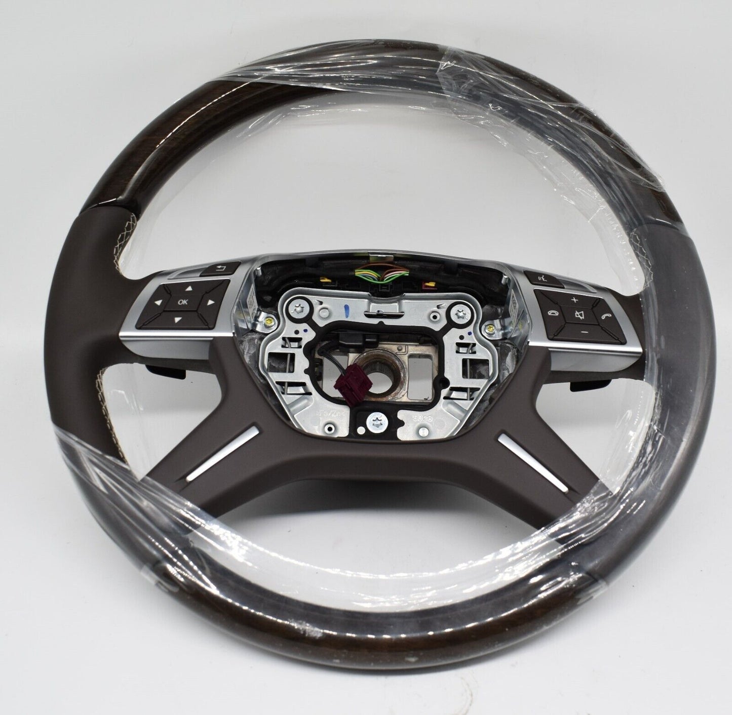 Original Mercedes w166 Holzlenkrad GL ML A1664600118 8P18 Braun dunkel Holz