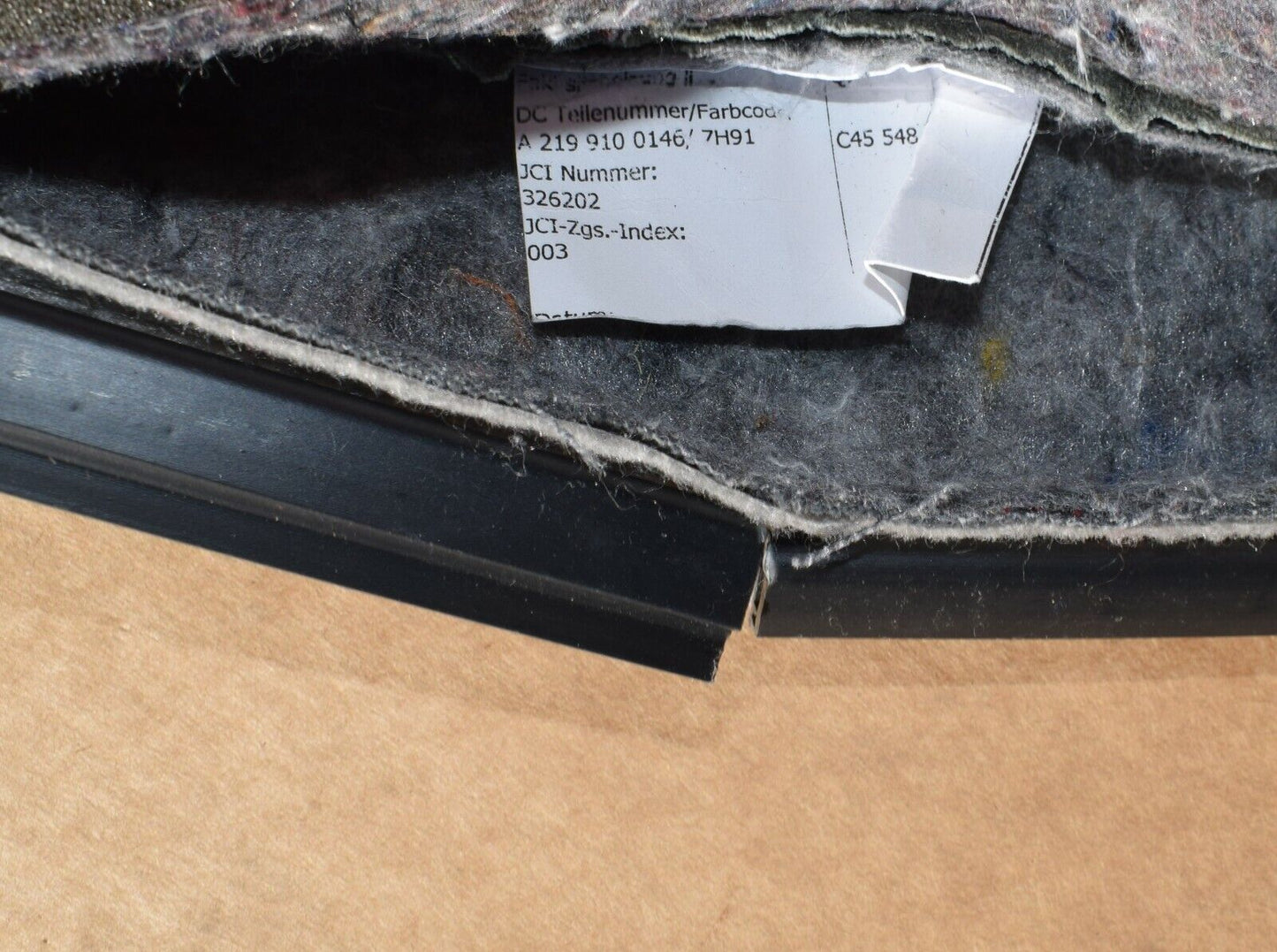 Original Mercedes CLS w219 Sitzbezug mit Sitzheizung basaltgrau Fahrersitz