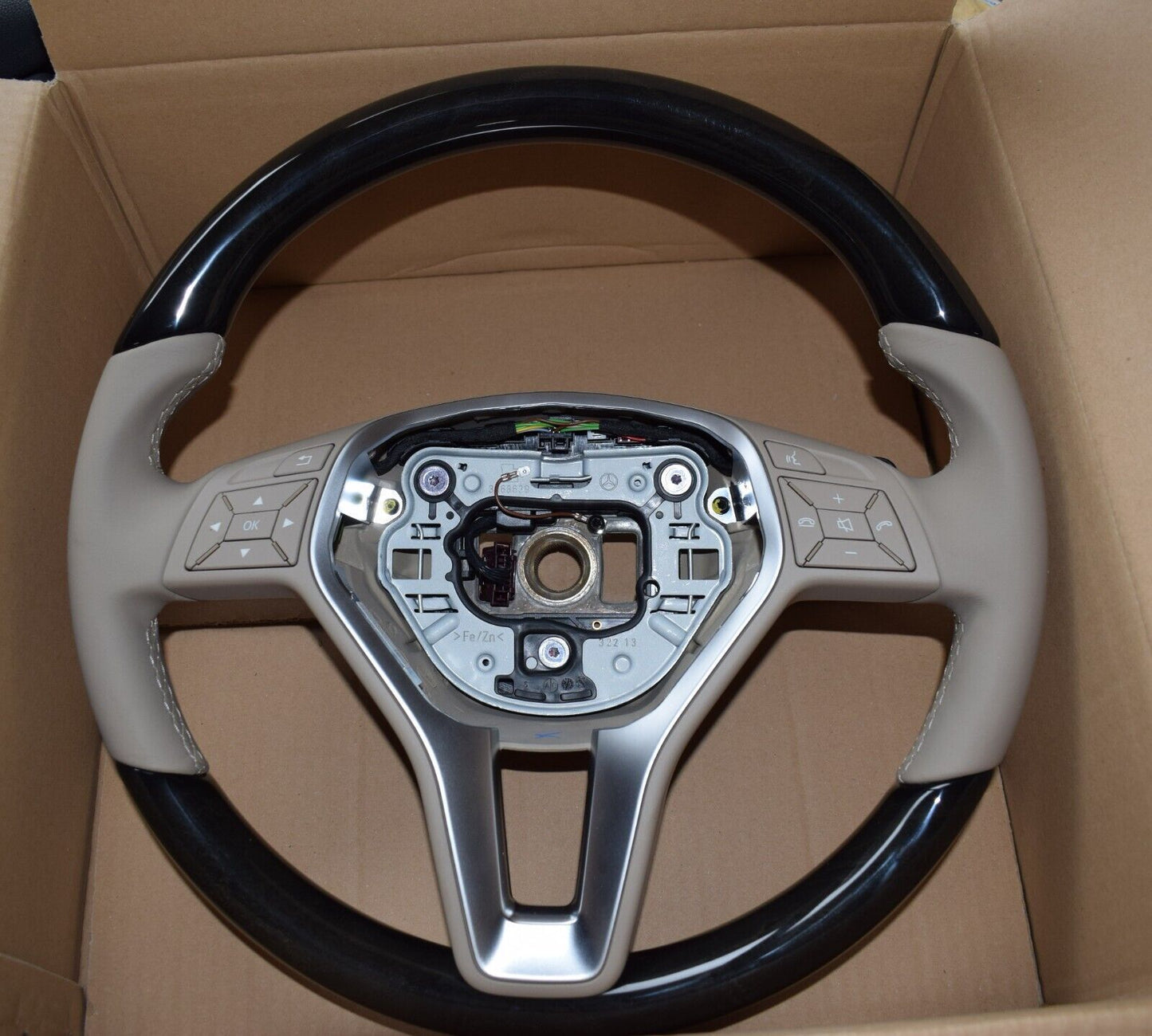 Original Mercedes holz leder lenkrad sl w230 cls w218 w212 e a c klasse w207