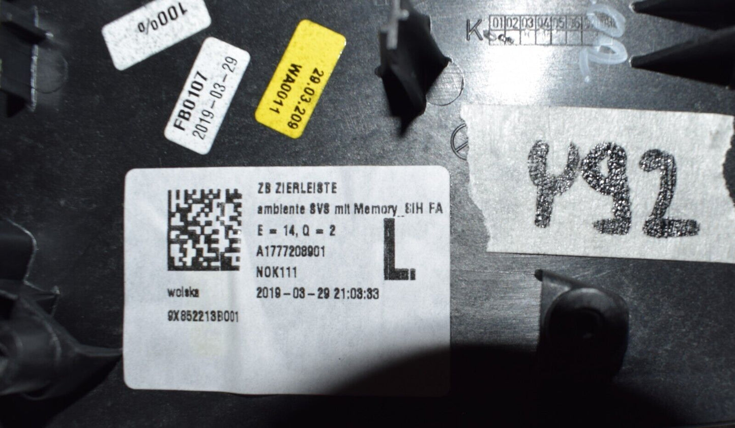 Original Mercedes w177 A Klasse CLA w118 Zierblende a1777208901 Chrom vorne link