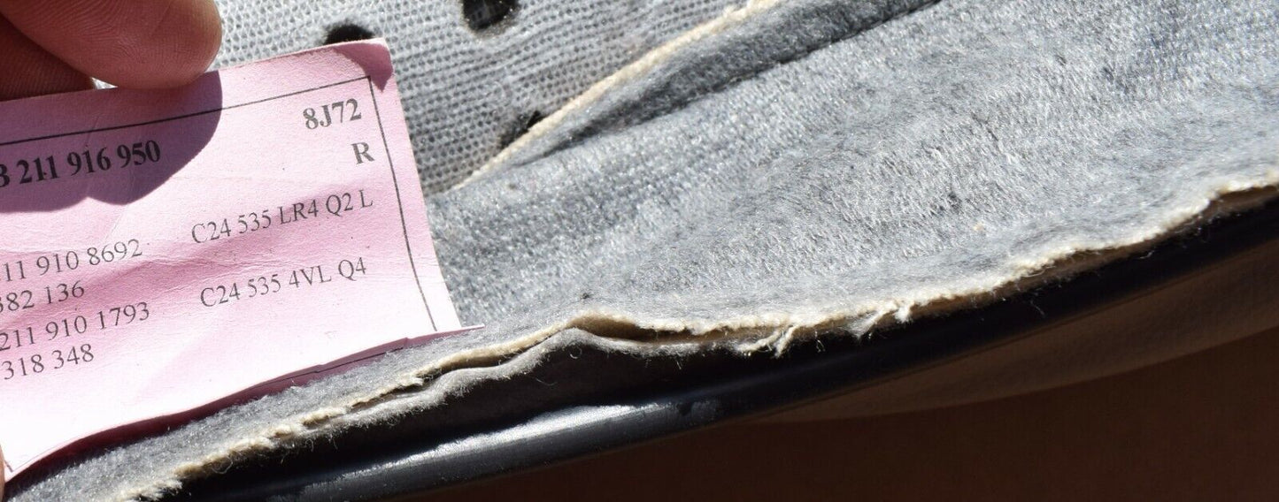 Original Mercedes E klasse w211 Sitzbezug mit Sitzheizung Kiesel Beifahrer unten