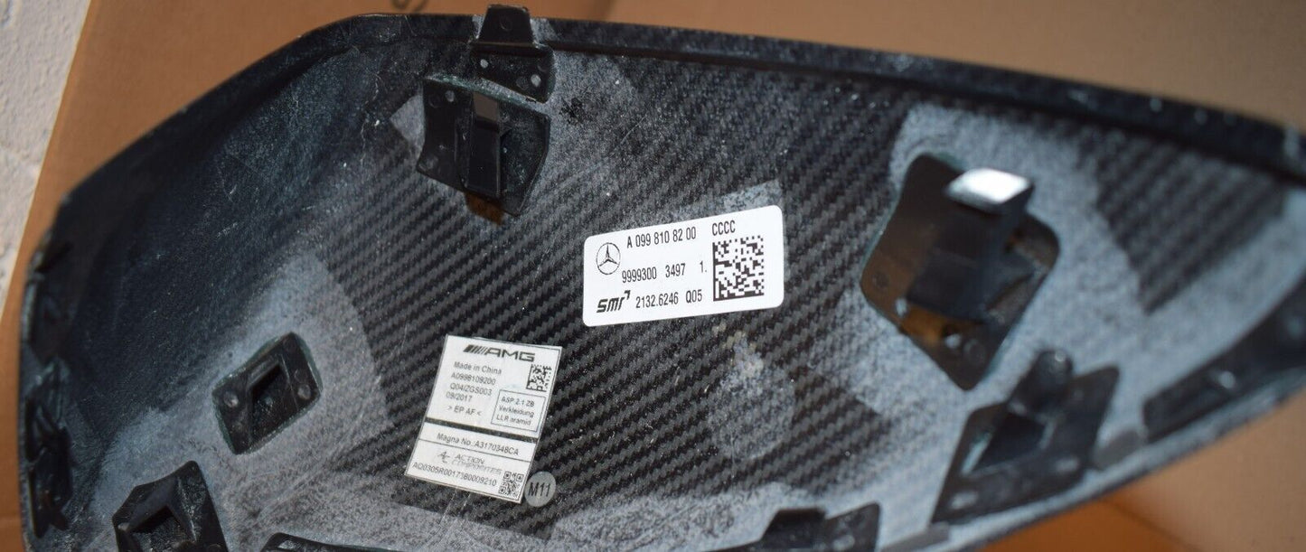 Original Mercedes w205 w222 Spiegelkappe Carbon a0998109200 Spiegelgehäuse R