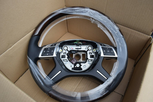 Original Mercedes Lenkrad Holzlenkrad Leder Lederlenkrad Holz w166 166 x166