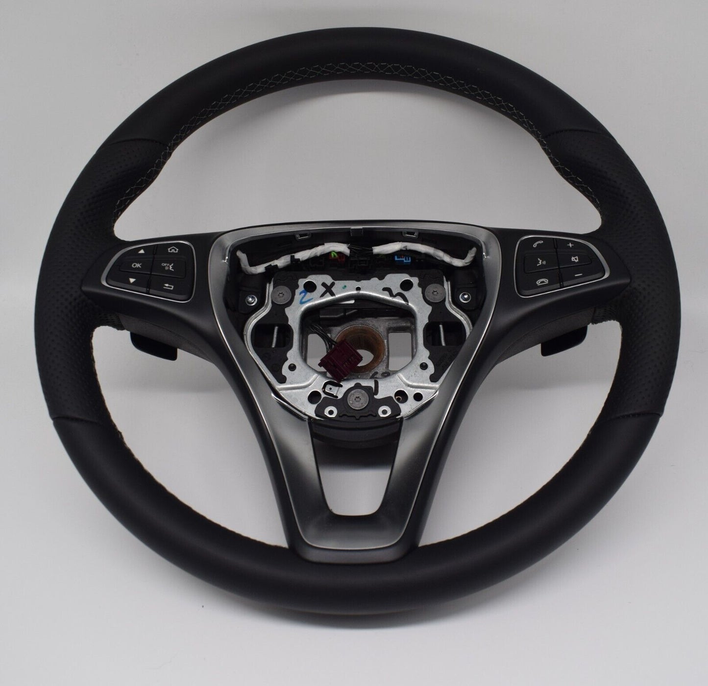 Original Mercedes w447 w448 Leder Lenkrad V Klasse Vito A0004608803 schwarz