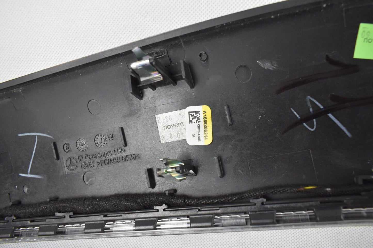 Original Mercedes w166 GLE Holzleiste Esche schwarz glänzend a1666806244