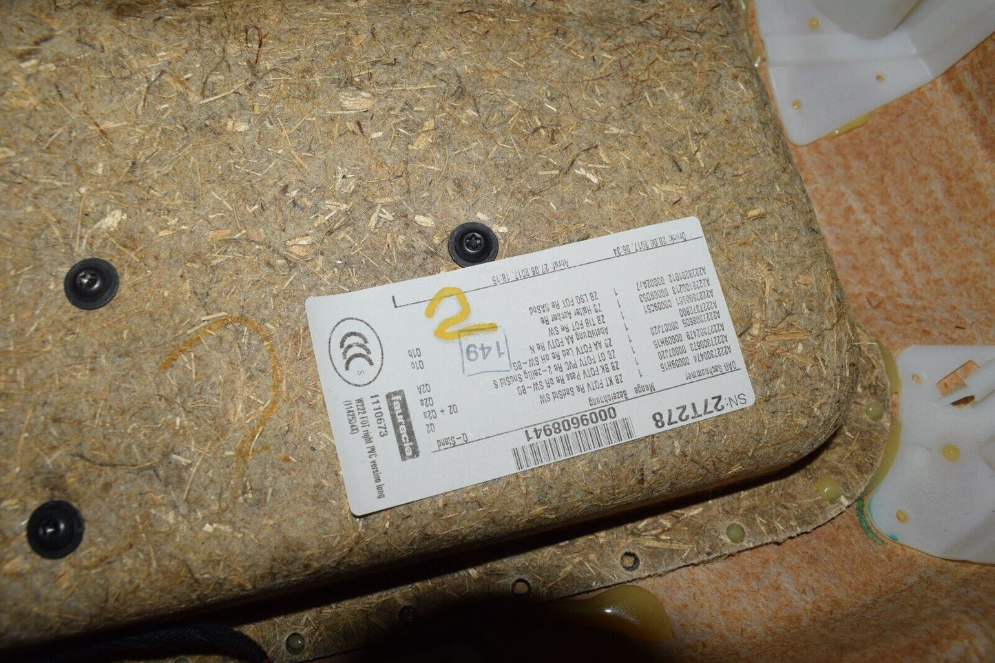 Original Mercedes S Klasse w222 Satz Türverkleidung Türpappe hinten vorne