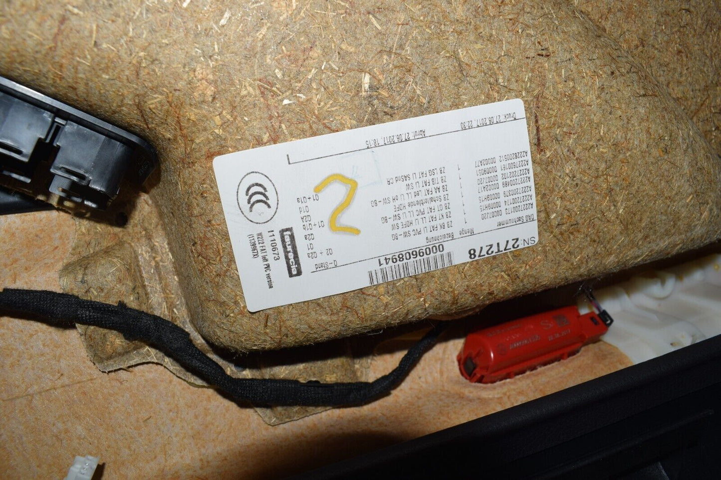 Original Mercedes S Klasse w222 Satz Türverkleidung Türpappe hinten vorne