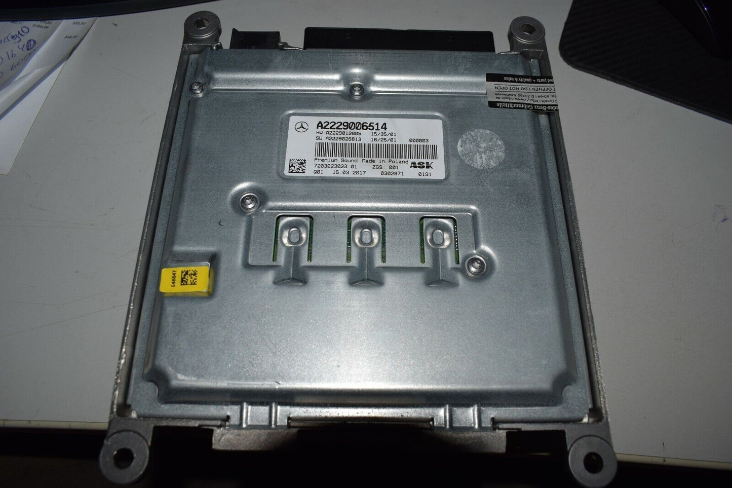 Original Mercedes A2229006514 W222 w217 W205 Soundverstärker Premium Burmester