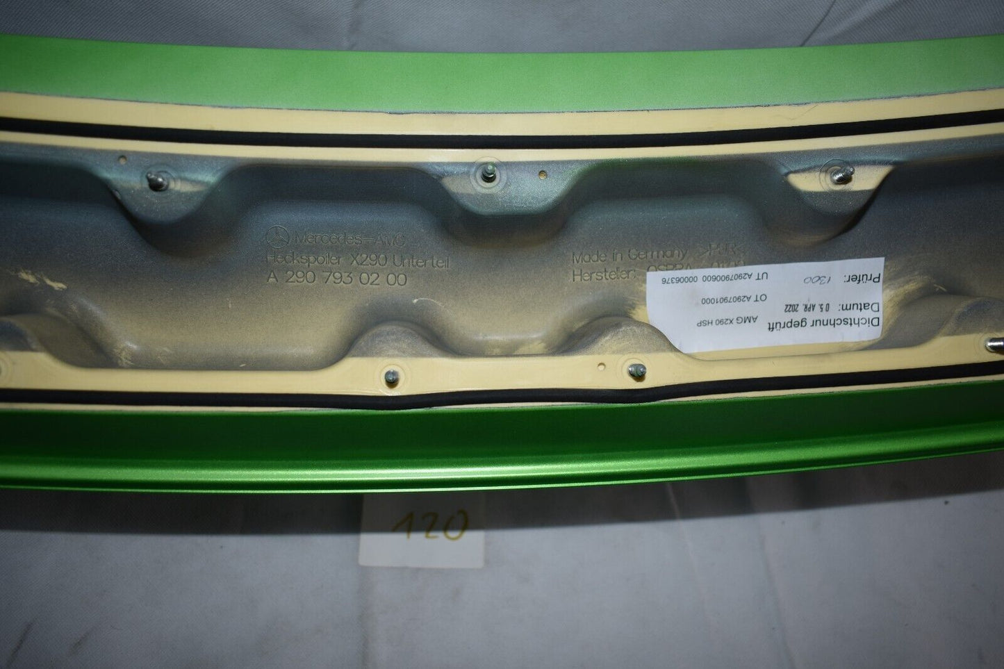 Original Mercedes AMG GT 290 X290 rear Spoiler Heckspoiler Green hell Carbon