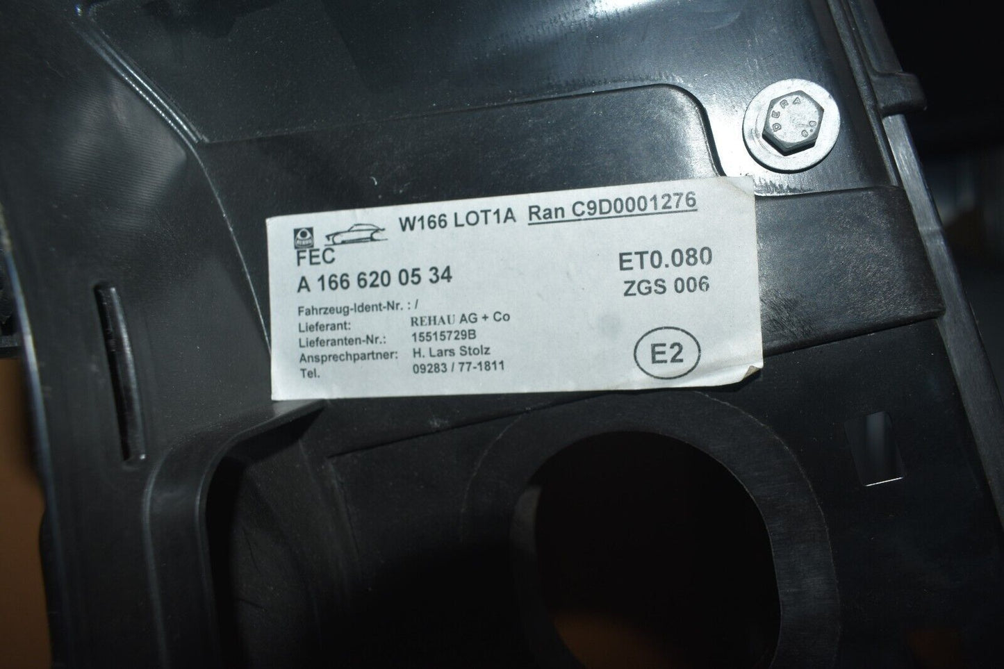 Original Mercedes w166 GLE GL Schlossträger Frontmaske a1666200534