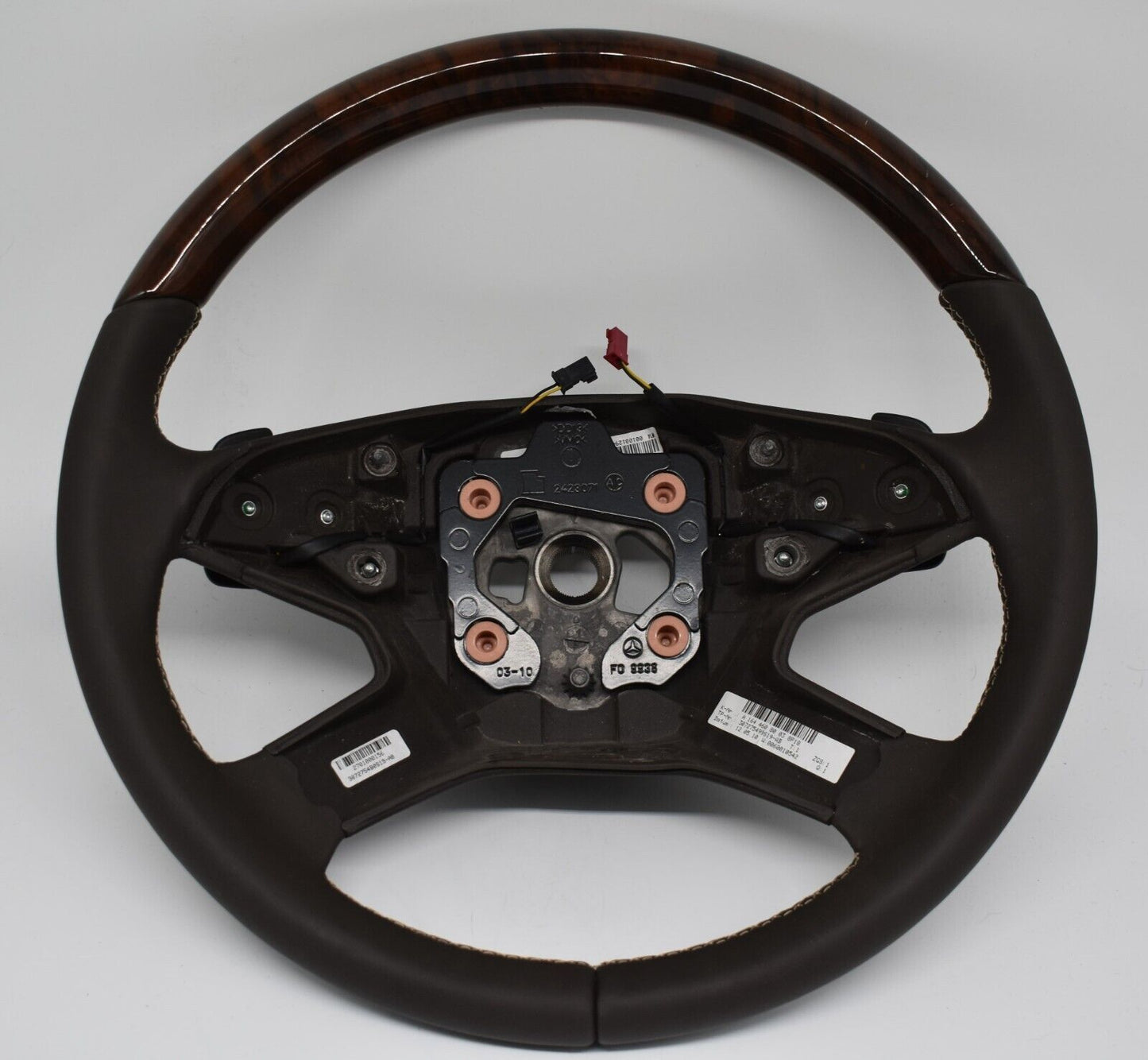Original Mercedes Holzlenkrad w164 R klasse Lenkrad a1644608003 Braun Wurzelnuss