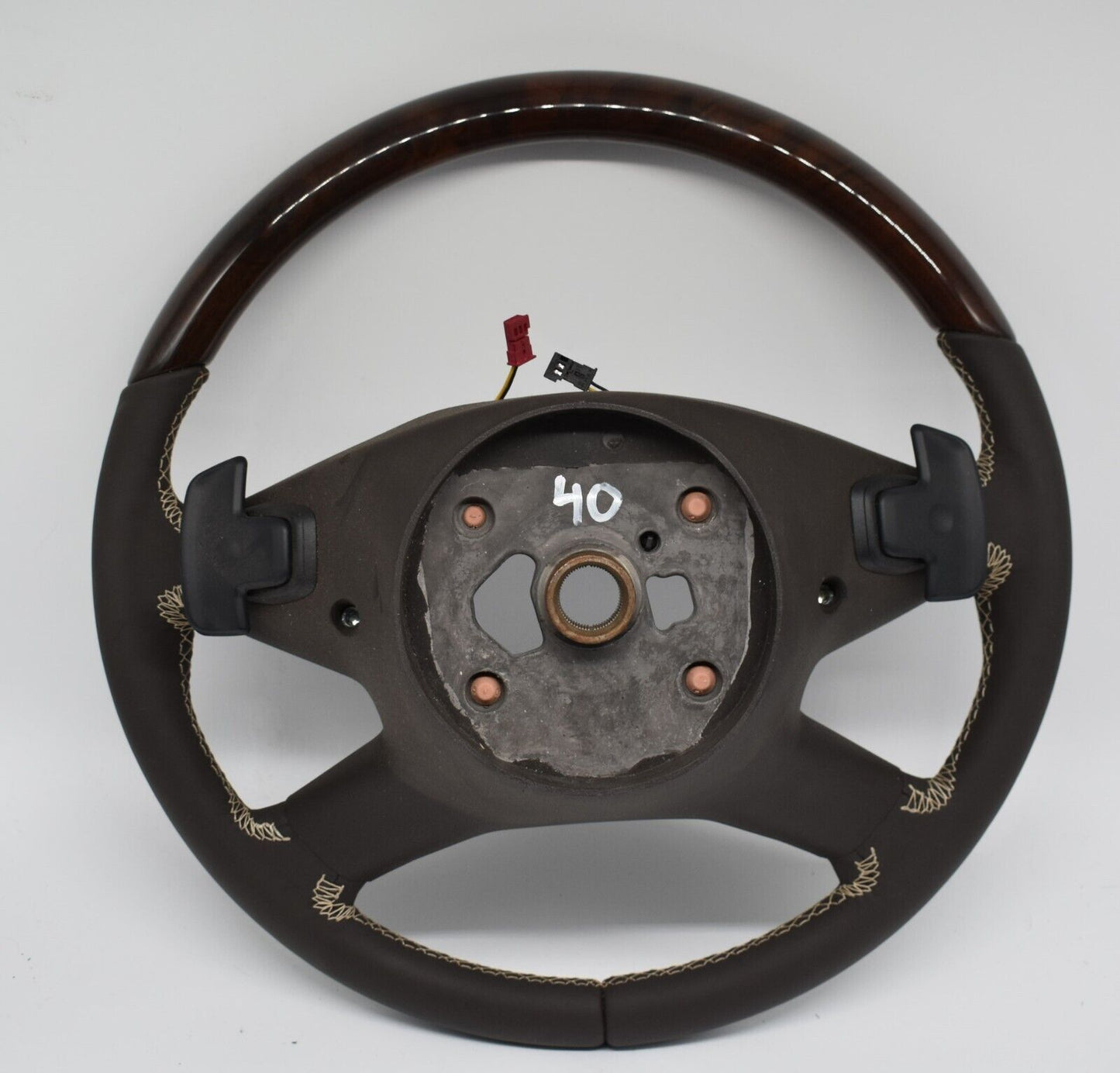 Original Mercedes Holzlenkrad w164 R klasse Lenkrad a1644608003 Braun Wurzelnuss