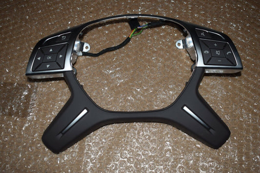 Original Mercedes lenkradblende Chrom mit Tasten a1669051900 moccabraun