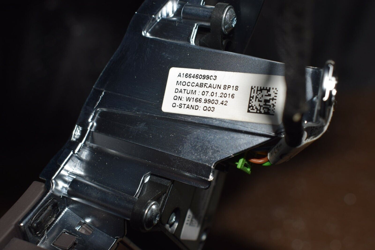 Original Mercedes lenkradblende Chrom mit Tasten a1669051900 moccabraun