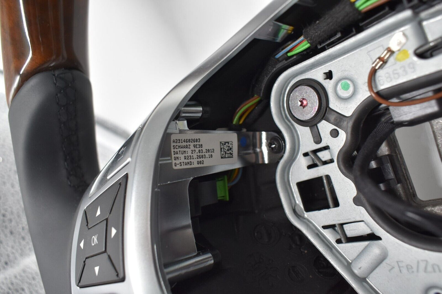 Original Mercedes Holzlenkrad wR231 SL a2314602603 Schwarz Spurassistent